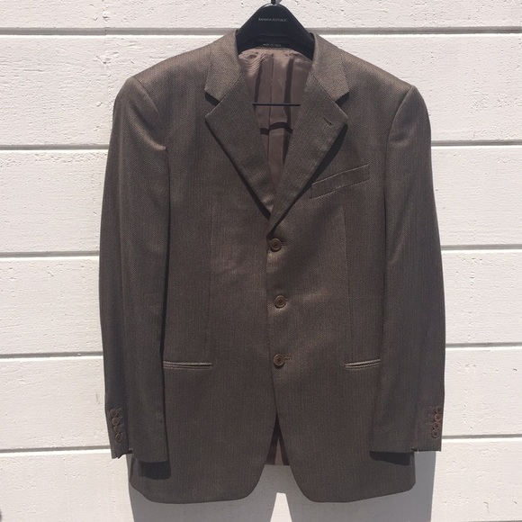 Armani Collezioni Herringbone Suit - Picture 1 of 8